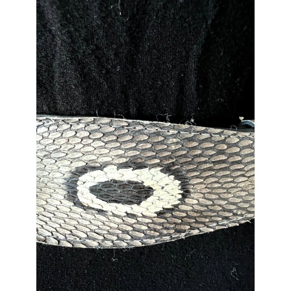 Vintage White Black Cobra Belt - Real Cobra? / Eclectic Cos Play - Picture 3 of 7